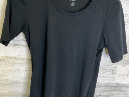 Black Top Short Sleeve Basic Chicos, Size M Hot on Sale