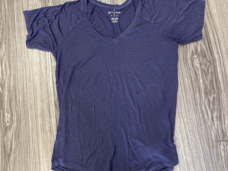 Top Short Sleeve By American Eagle In Purple, Size: S Cheap