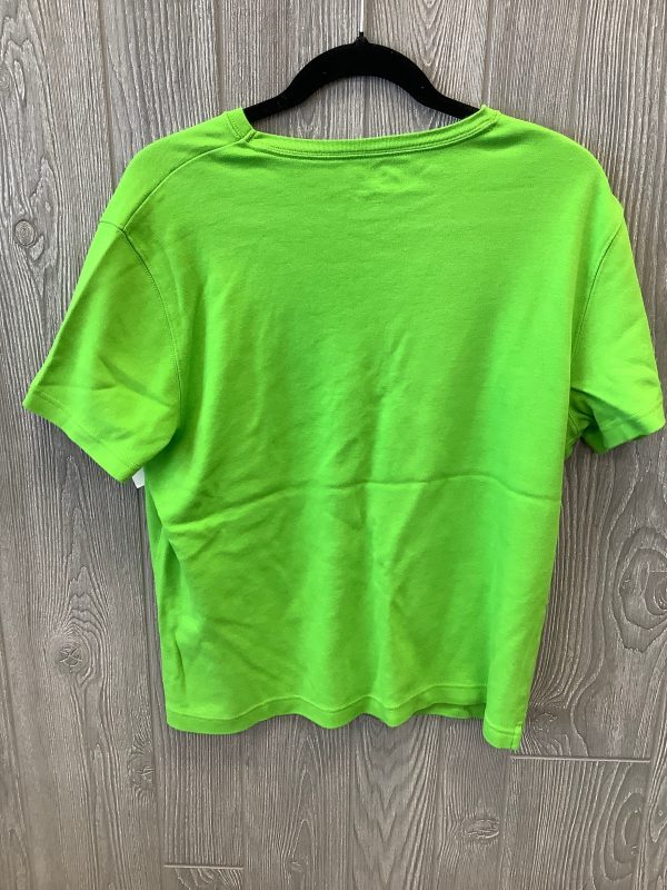 Green Top Short Sleeve Kim Rogers, Size L Sale