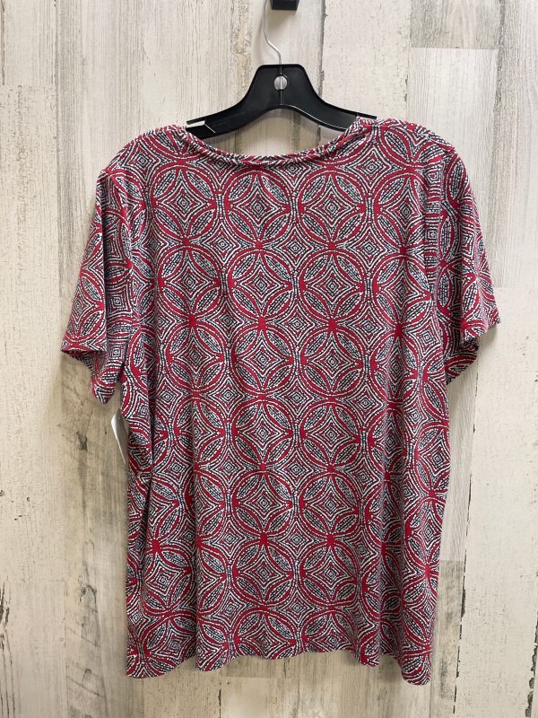 Red Top Short Sleeve Croft And Barrow, Size 1x Discount