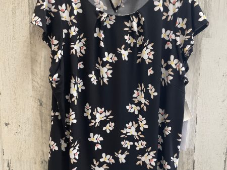 Black Top Short Sleeve Liz Claiborne, Size 1x Sale