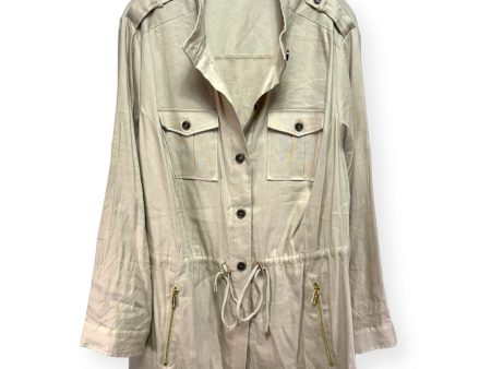 Linen Jacket Other By Calvin Klein In Tan, Size: 2x Sale