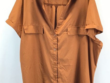 Tan Top Short Sleeve Shein, Size 3x Online