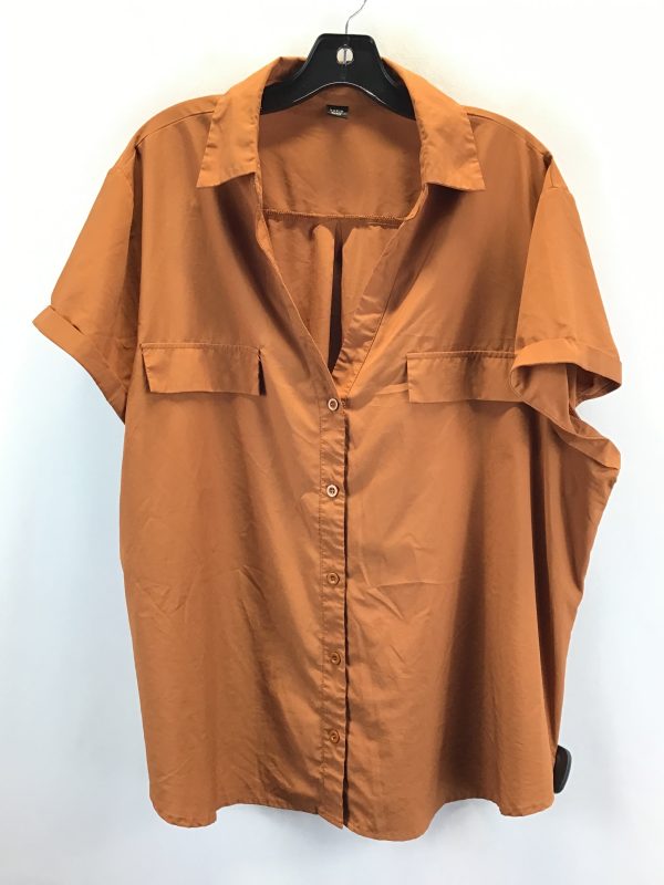 Tan Top Short Sleeve Shein, Size 3x Online