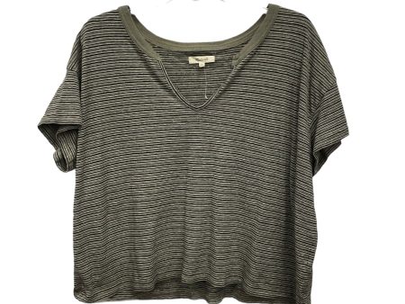 Striped Pattern Top Short Sleeve Madewell, Size Xl Online Hot Sale