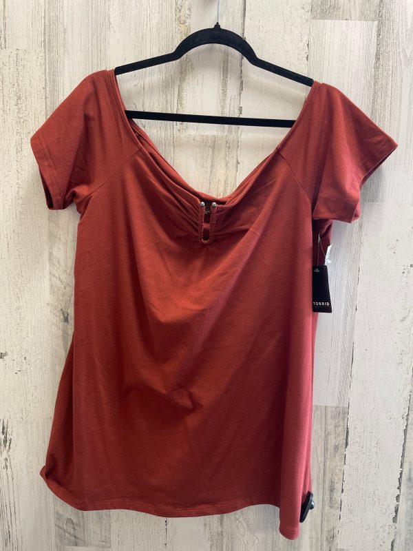 Orange Top Short Sleeve Torrid, Size 2x Online Sale