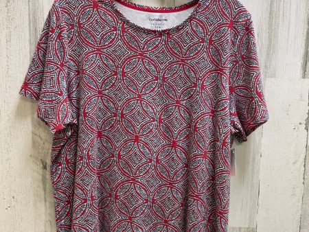 Red Top Short Sleeve Croft And Barrow, Size 1x Discount