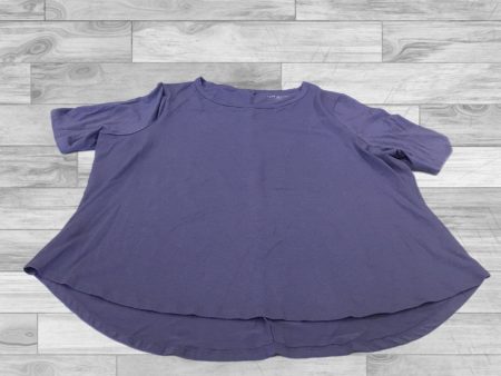 Top Short Sleeve Basic By Lane Bryant In Blue, Size: Xl Sale