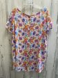 Multi-colored Top Short Sleeve Cynthia Rowley, Size 2x For Cheap