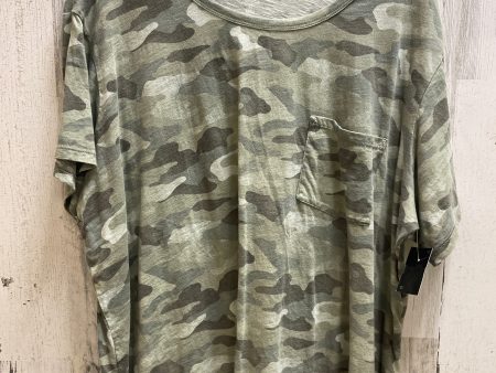 Top Short Sleeve By Ana In Camouflage Print, Size: 2x Online now