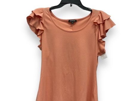 Top Short Sleeve By Express In Orange, Size: S Online Sale