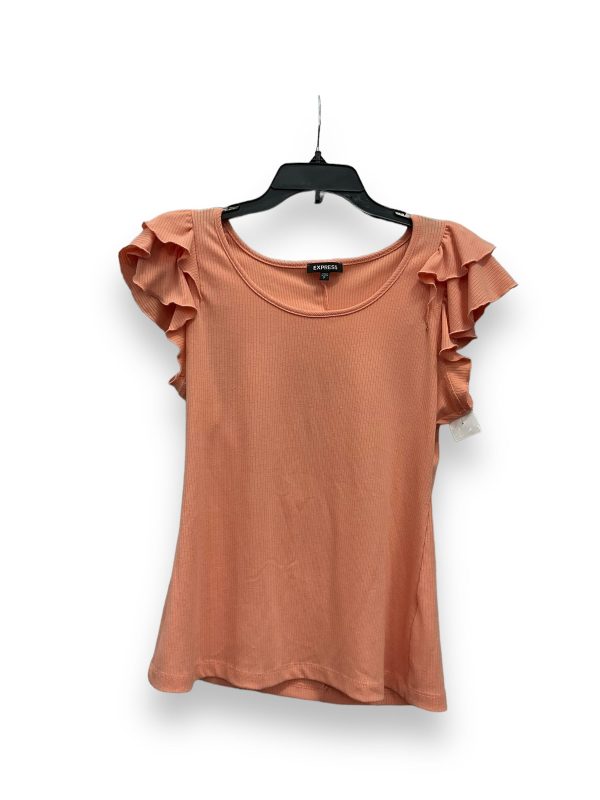 Top Short Sleeve By Express In Orange, Size: S Online Sale