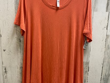 Orange Top Short Sleeve Clothes Mentor, Size 1x Discount