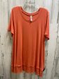 Orange Top Short Sleeve Clothes Mentor, Size 1x Discount