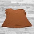 Top Short Sleeve Basic By Inc In Orange, Size: Xl Online Hot Sale