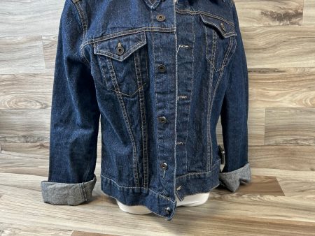 Jacket Denim By Clothes Mentor In Blue Denim, Size: L For Discount