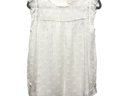 White Top Short Sleeve Loft, Size Xs Discount