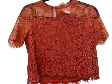 Orange Top Short Sleeve Elodie, Size S Online