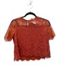 Orange Top Short Sleeve Elodie, Size S Online