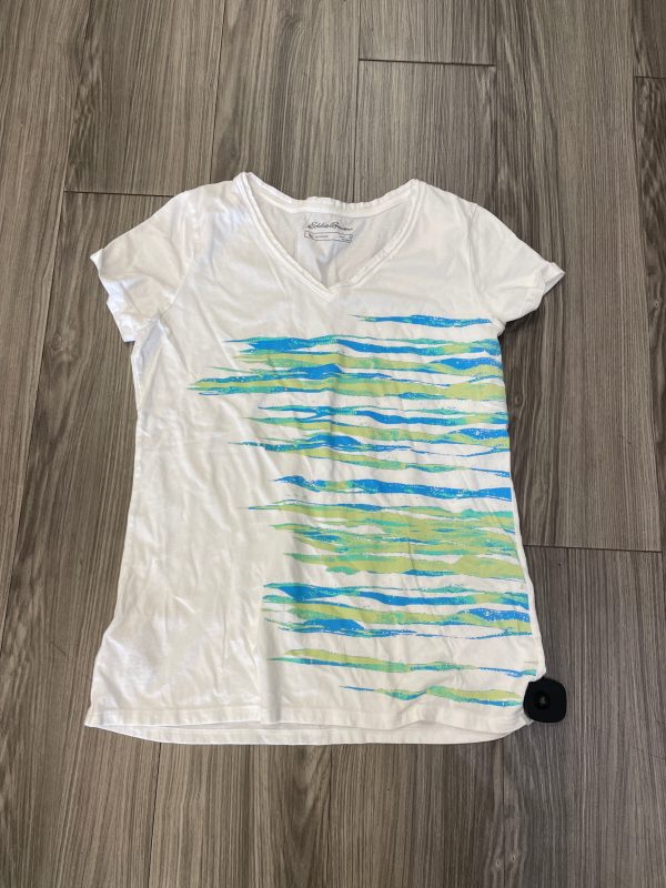 Top Short Sleeve By Eddie Bauer In Multi-colored, Size: M For Sale