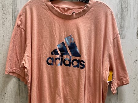 Top Short Sleeve By Adidas In Orange, Size: 3x Discount