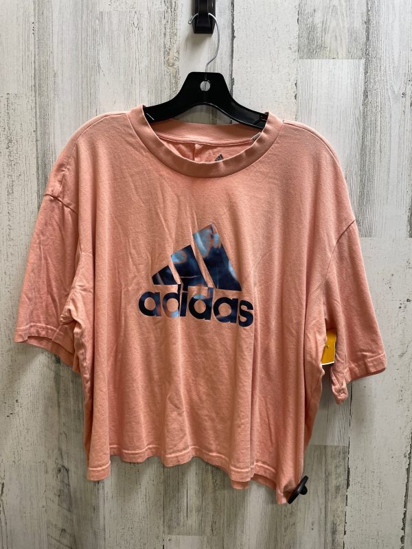 Top Short Sleeve By Adidas In Orange, Size: 3x Discount