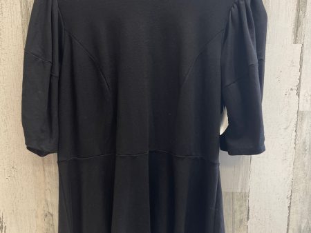 Black Top Short Sleeve Eloquii, Size 1x on Sale