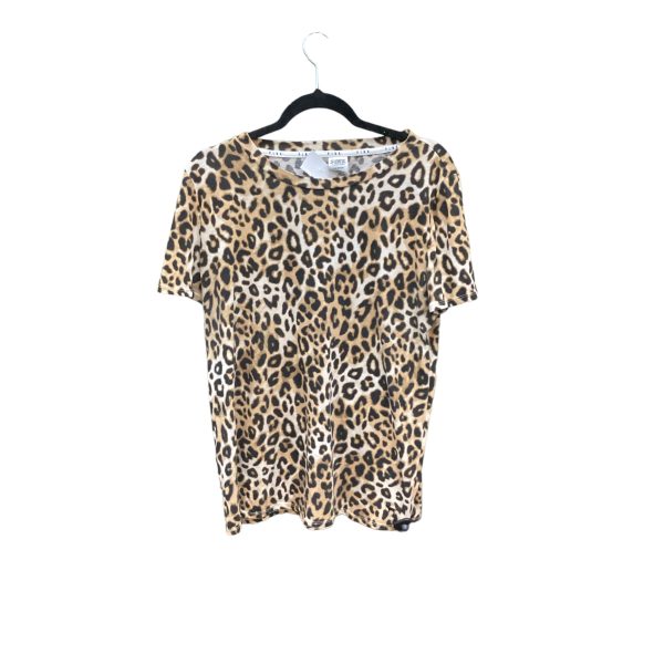 Top Short Sleeve Basic By Pink In Animal Print, Size: L Sale