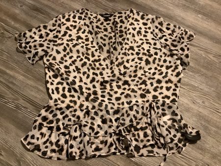 Animal Print Top Short Sleeve Express, Size S Online Sale