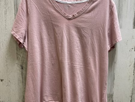 Pink Top Short Sleeve Basic Calvin Klein, Size 1x Cheap