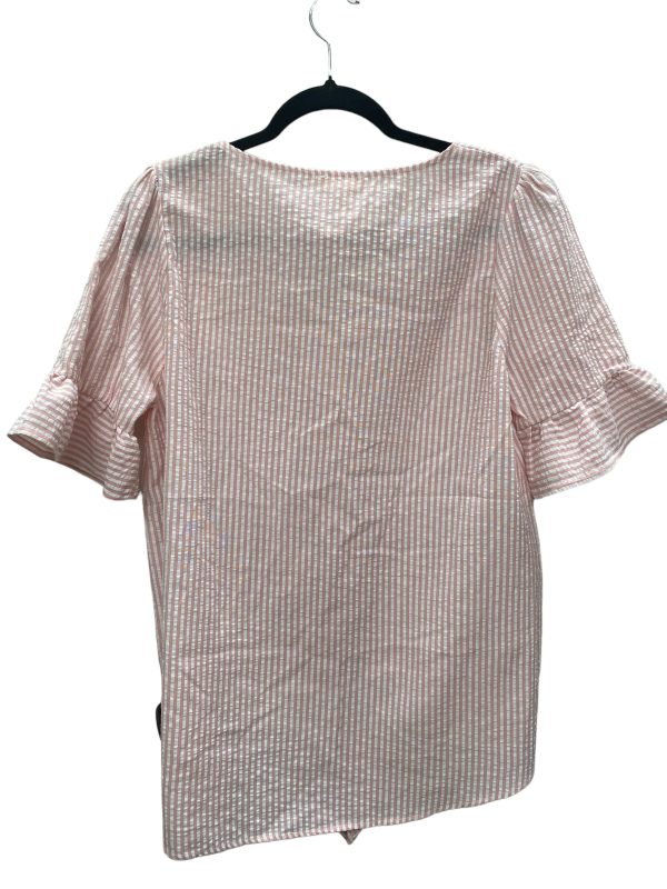 Pink Top Short Sleeve Clothes Mentor, Size S Hot on Sale