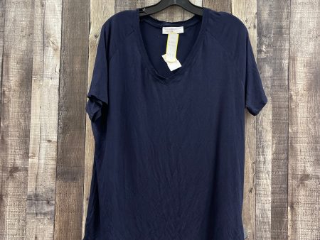 Top Short Sleeve By Cme In Navy, Size: S Supply