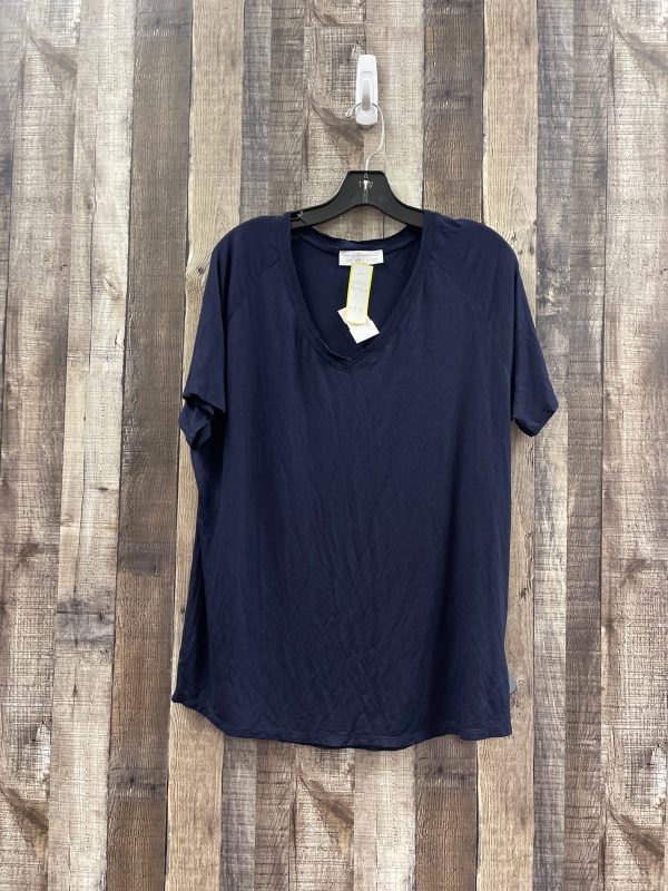 Top Short Sleeve By Cme In Navy, Size: S Supply