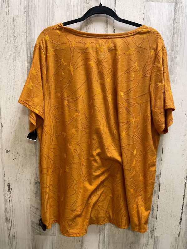 Top Short Sleeve By Clothes Mentor In Orange, Size: 2x Hot on Sale