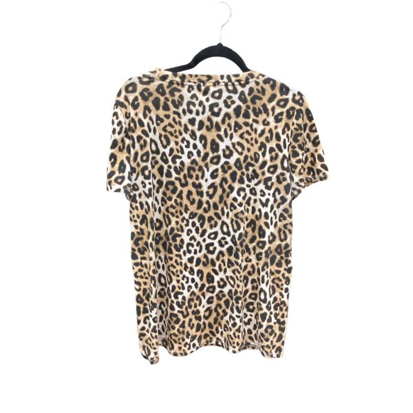 Top Short Sleeve Basic By Pink In Animal Print, Size: L Sale