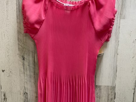 Pink Top Short Sleeve Clothes Mentor, Size 1x For Cheap