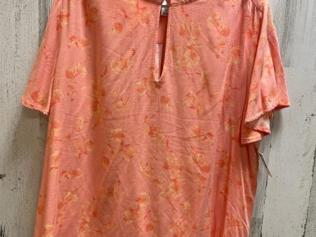 Orange Top Short Sleeve Ava & Viv, Size 1x For Discount