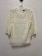 Cream Top Short Sleeve Clothes Mentor, Size S For Cheap