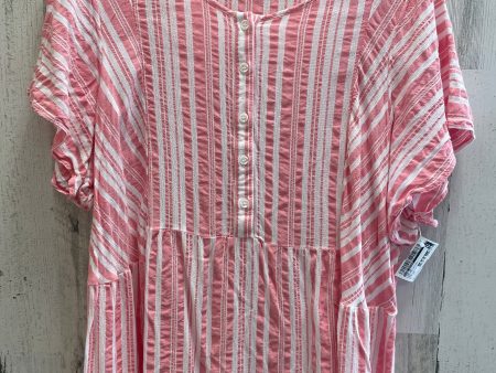 Striped Pattern Top Short Sleeve Lane Bryant, Size 2x Supply