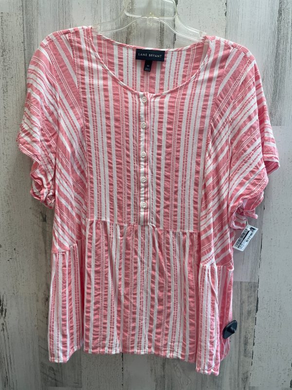 Striped Pattern Top Short Sleeve Lane Bryant, Size 2x Supply