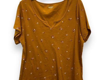 Yellow Top Short Sleeve Old Navy, Size 2x Cheap