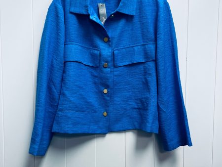 Jacket Shirt By Clothes Mentor In Blue, Size: Xl Supply