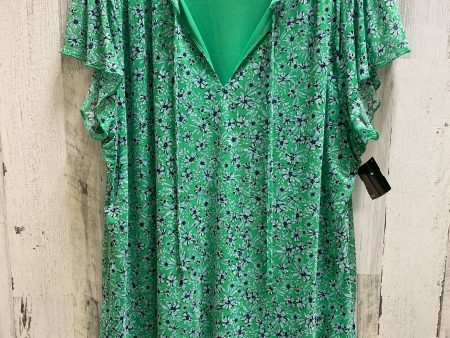 Top Short Sleeve By Joie In Green, Size: 2x For Sale