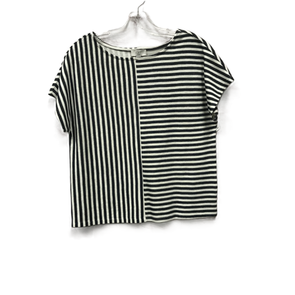 Black & White Top Short Sleeve By Loft, Size: S Online