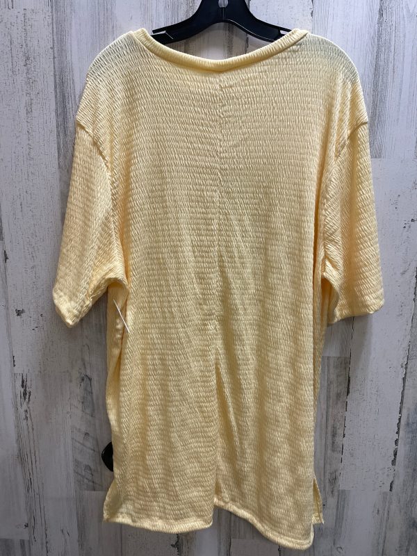 Top Short Sleeve By Blumin In Yellow, Size: 2x Cheap