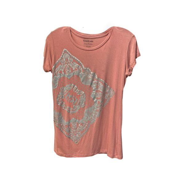 Top Short Sleeve By Bebe In Pink, Size: M Cheap