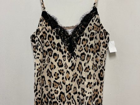 Animal Print Top Sleeveless Socialite, Size M For Discount