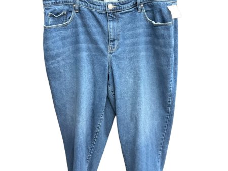 Blue Denim Jeans Cropped Lane Bryant, Size 20 Online now