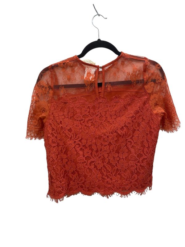 Orange Top Short Sleeve Elodie, Size S Online