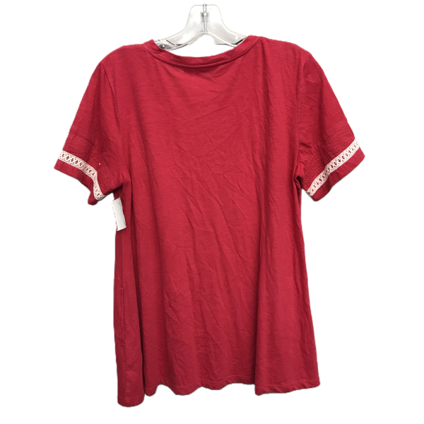 Red Top Short Sleeve By Logo, Size: S For Sale